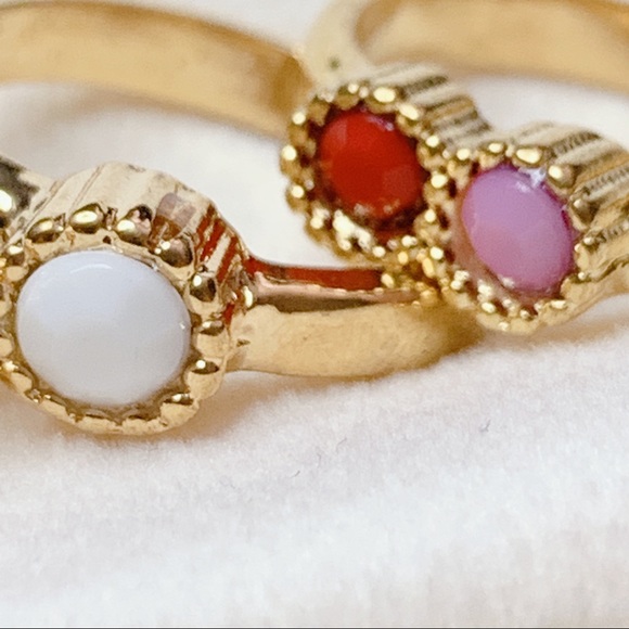 ❣️$25/3❣️ Four Rhinestones Ring Set - Picture 7 of 10